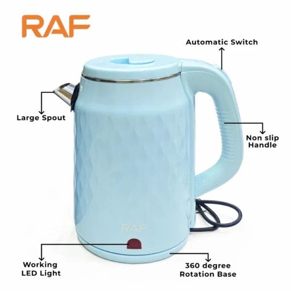 Automatic Electric Kettle 2.5Liter R.7947 – Stainless Steel & Cool Touch – 2000w