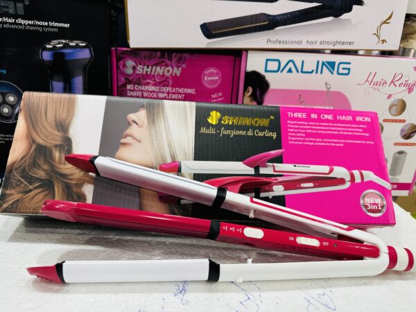 Shinon 3 In 1 Professional Electric Hair Straightener - Buy Hair Straightener, Curler & Dryer Online