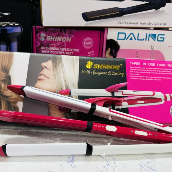 Shinon 3 In 1 Professional Electric Hair Straightener - Buy Hair Straightener, Curler & Dryer Online