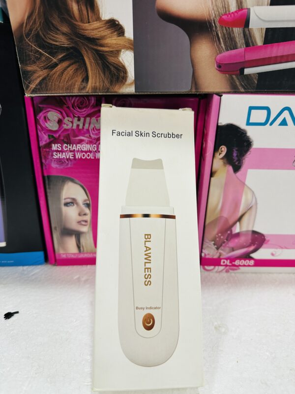 Ultrasonic Facial Skin Scrubber Beauty Machine Ion Deep Face Cleaning Peeling Shovel Exfoliating Skin Care Device