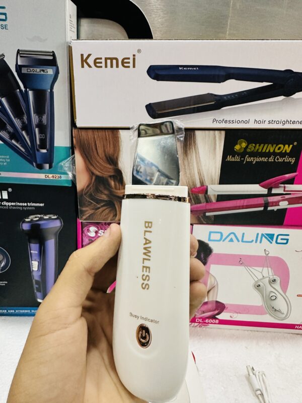 Ultrasonic Facial Skin Scrubber Beauty Machine Ion Deep Face Cleaning Peeling Shovel Exfoliating Skin Care Device